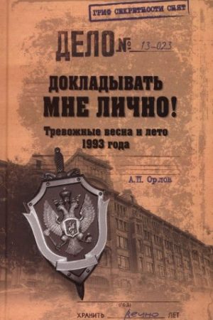 Докладывать мне лично! Тревожные весна и лето 1993 года читать онлайн