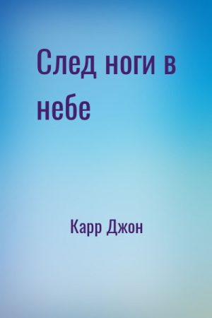 След ноги в небе читать онлайн